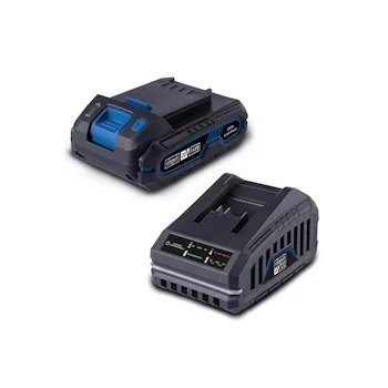 Set punjač 2.4 A i baterija 2.0 Ah Starter Kit 2 IXES SBSK2.0 Scheppach